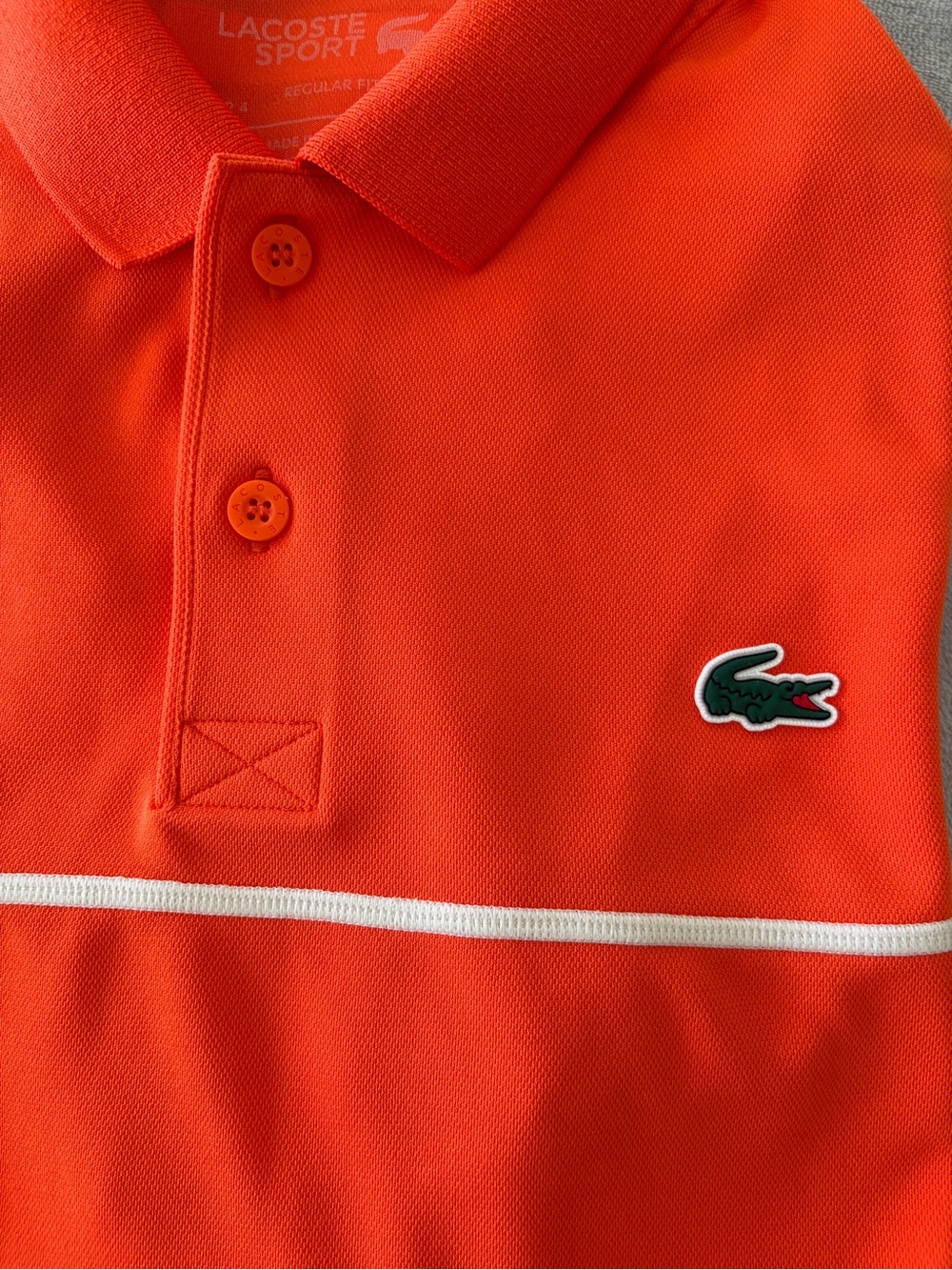 Lacoste Orange Polo - Picture 2 of 10